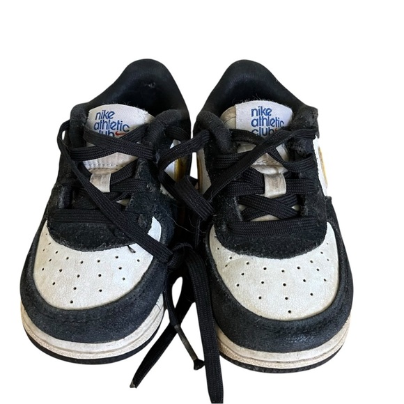 Nike Air Force 1 Athletic Club Baby Shoes Black Yellow White Size 6C Unisex - Picture 6 of 10